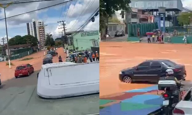 V Deo Tubula O Se Rompe Rua De Manaus Vira Mar De Lama E Bairros