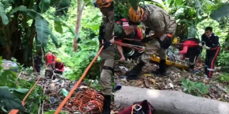 Na Zona Leste De Manaus Homem Cai De Altura De Metros Em Barranco