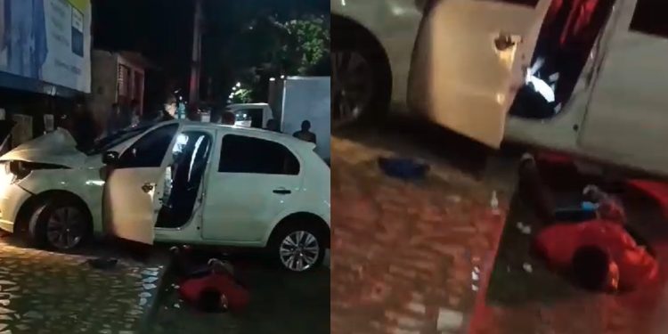 V Deo Bandidos Mandam Bala Na Pol Cia E Destroem Carro Roubado Em