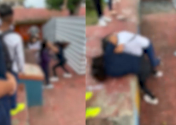 O caso ocorreu numa praça e vídeos da agressão viralizaram nas redes sociais. Foto: Reprodução