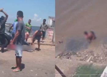 Vídeo: Traficantes não perdoam 'caloteiro' na Manaus Moderna e resolvem dívida na ripada