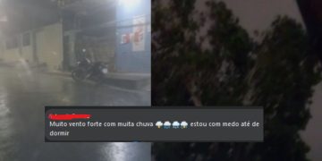 Vídeos: Ventania e chuva forte durante a madrugada deixa moradores assustados em Manaus: 'medo'