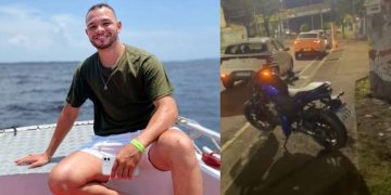 Vídeo forte mostra motociclista que perdeu a vida após colidir contra o poste na Djalma Batista